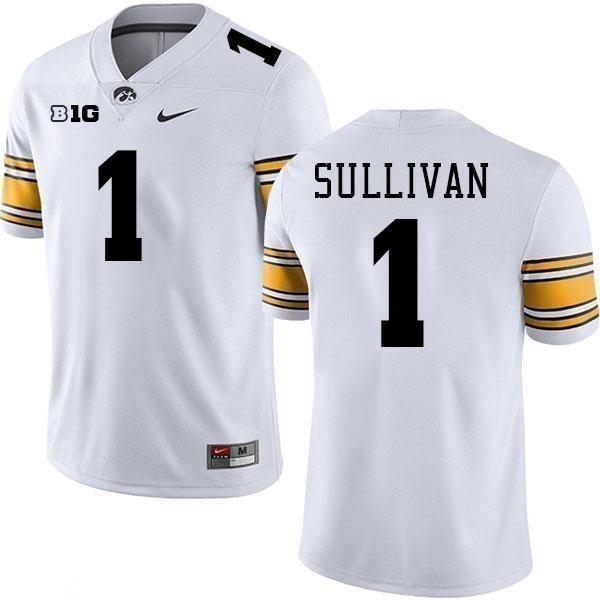 Brendan Sullivan Iowa Jersey,University Of Iowa Hawkeyes Fotoball Uniforms,Jersey,Gears-White